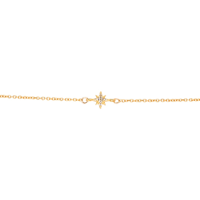 Pavé Starburst Connector, Vermeil
