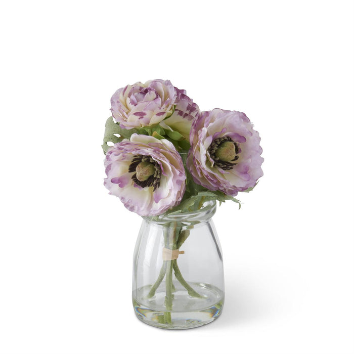 Purple Ranunculus In Vase - Madison's Niche