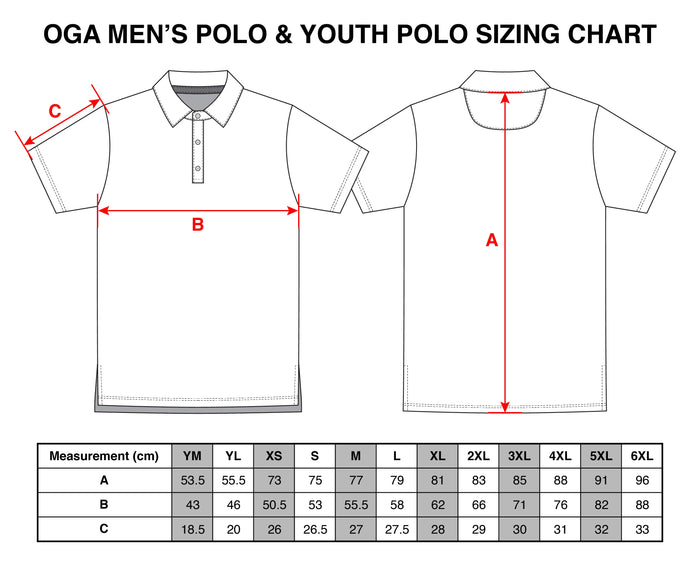 "Retro Plumeria" Coral - OGA Men's Polo - Coral Orange / Black