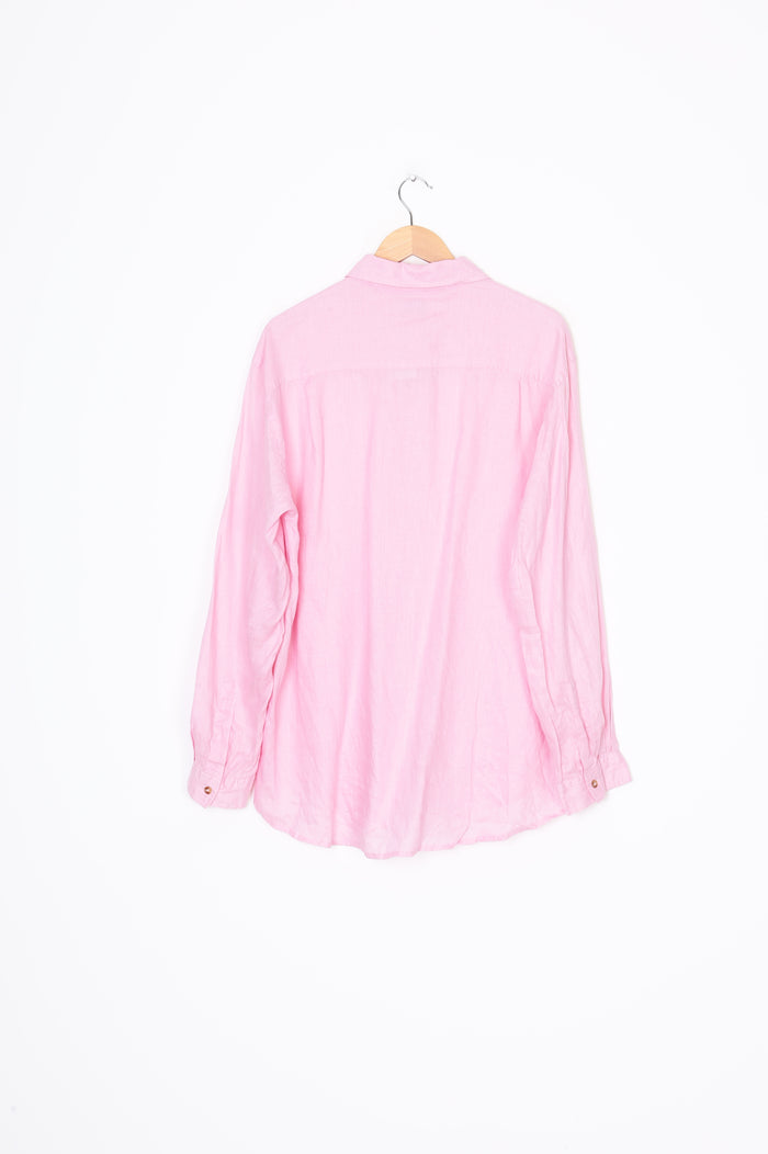 Rowie Womens Pink Shirt Size L
