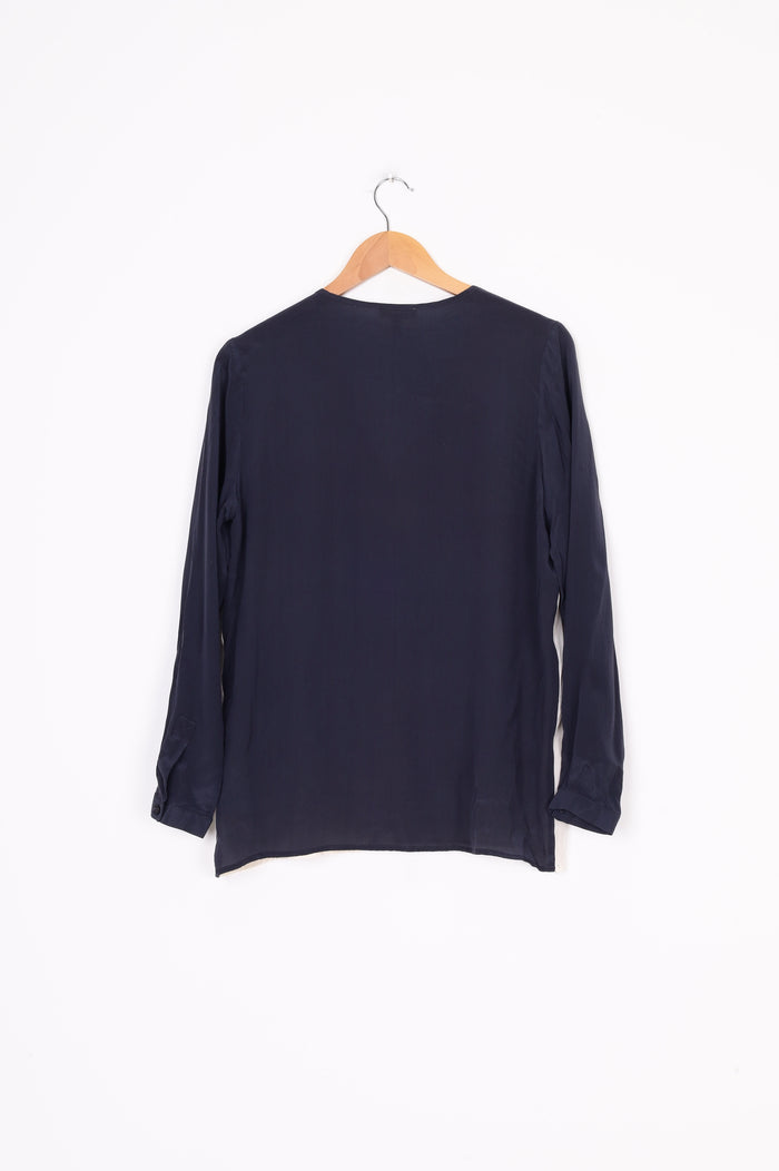 Silence + Noise Womens Blue Shirt Size M