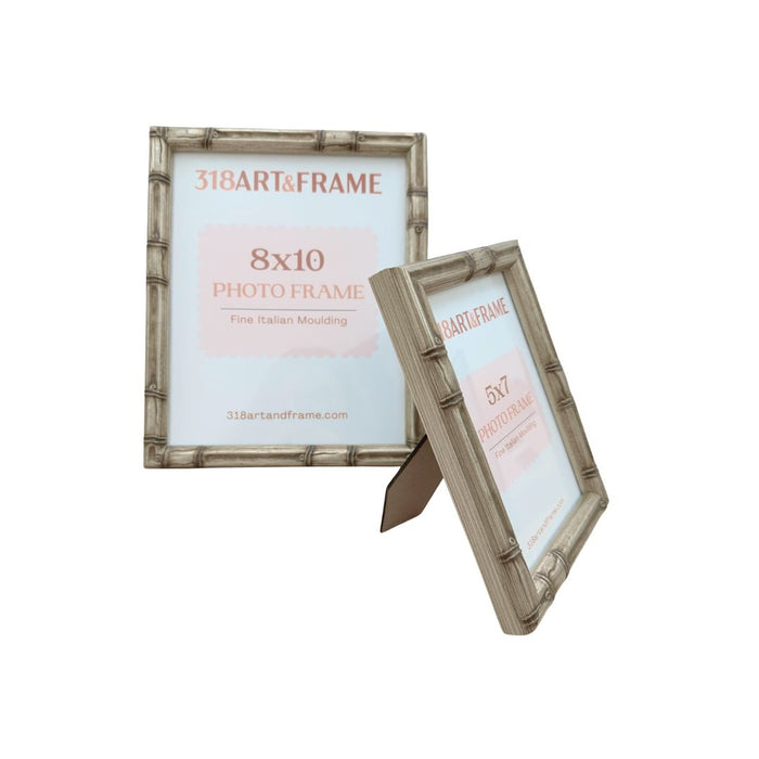 Silver Bamboo Picture Frame - 318 Art & Frame