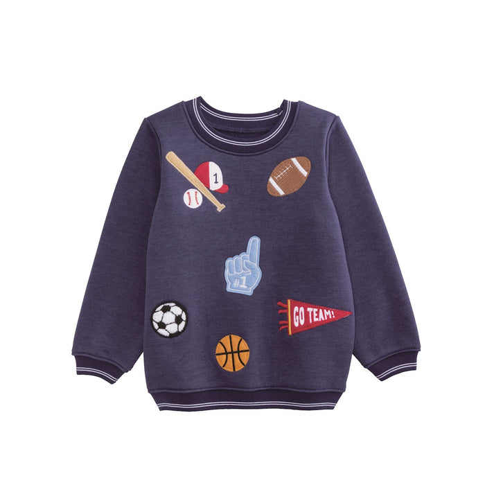 Sports Patched Toddler Sweatshirt - Madison's Niche