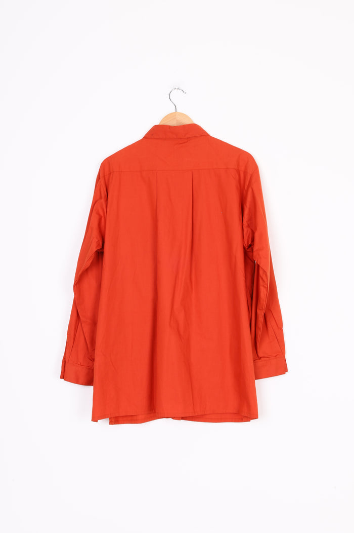 Staple + Cloth Womens Orange Shirt Size M