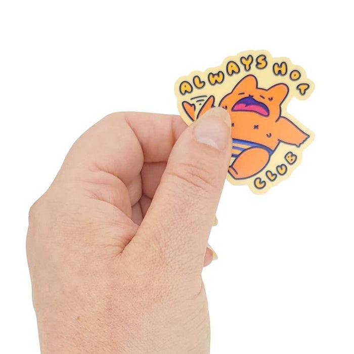 Sticker - Always Hot Club Cat by Laura Zeng