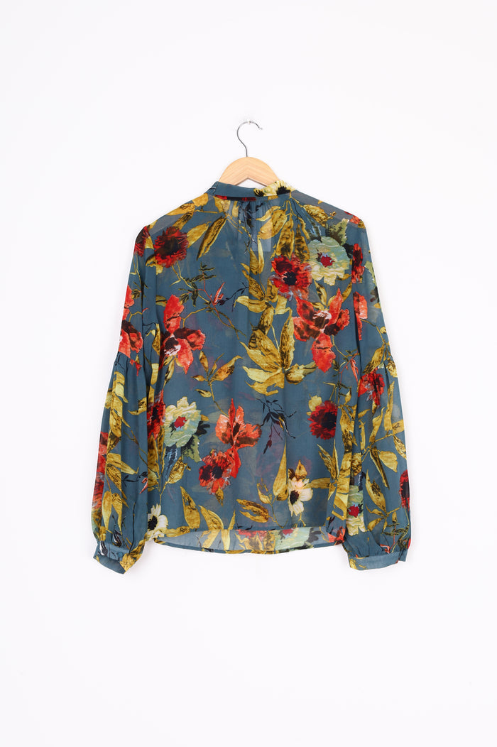 Stitch Ministry Womens Blue Blouse Size 10