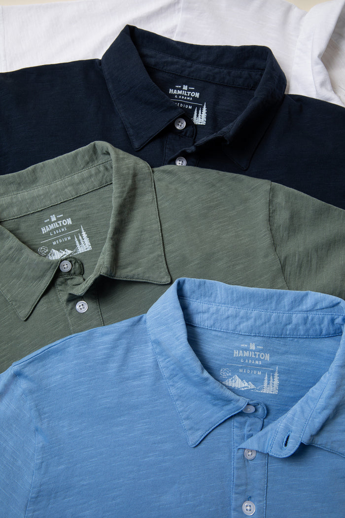 The Pearl Street Polo - Azure