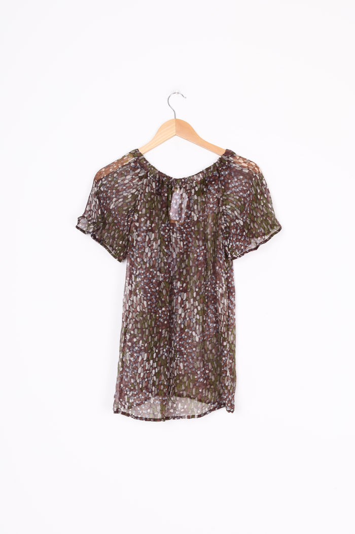 Vanilla Ink by Susan Duckworth Womens Purple Blouse Size 10