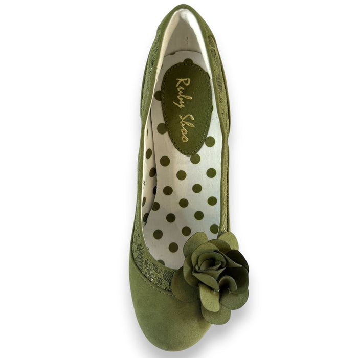 WIDE Chrissie and Matching Tirana Olive Green