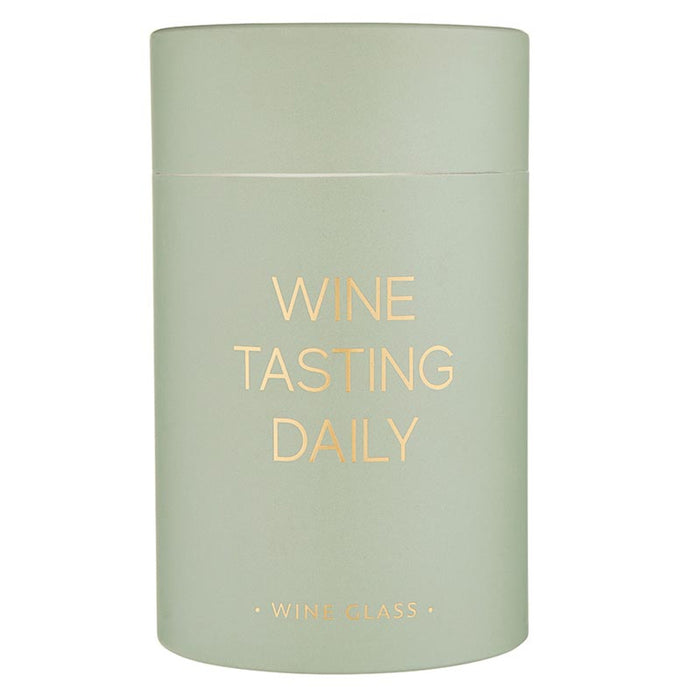 "Wine Tasting Daily" Wine Glass - Madison's Niche