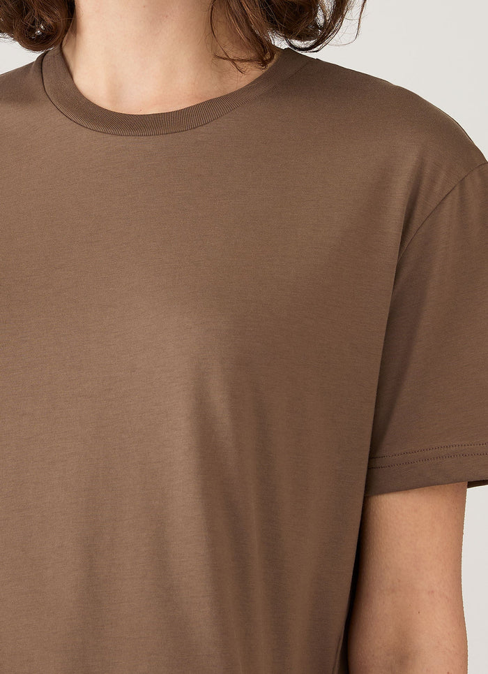 Women's Boy Fit T-shirt in Dark Cedar