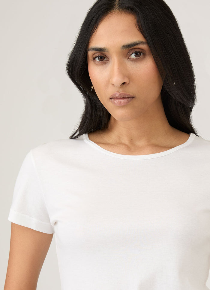 Women's Sea Island Cotton T-shirt in White