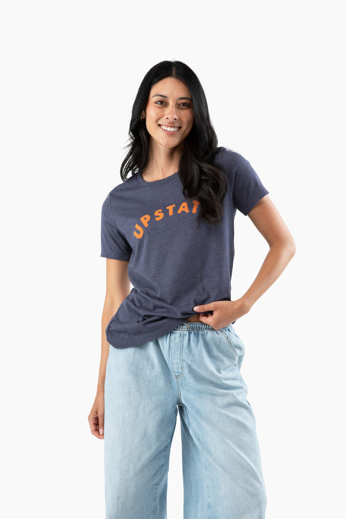 Women's Upstate Arch Relaxed T - Heather Navy / Clay