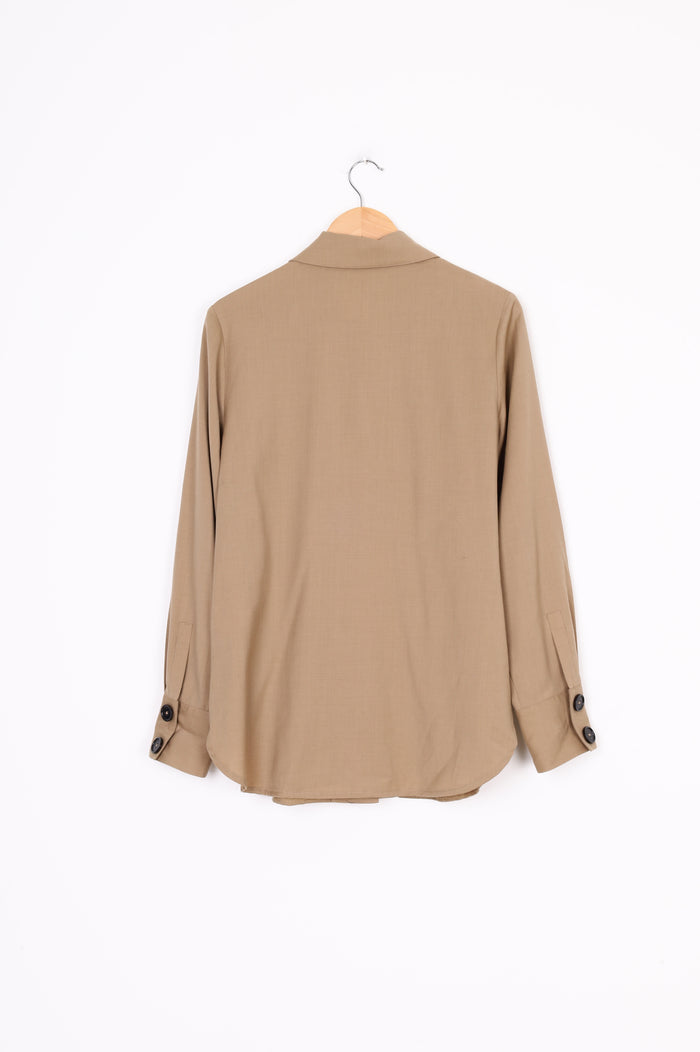 Wynn Hamlyn Womens Brown Shirt Size M