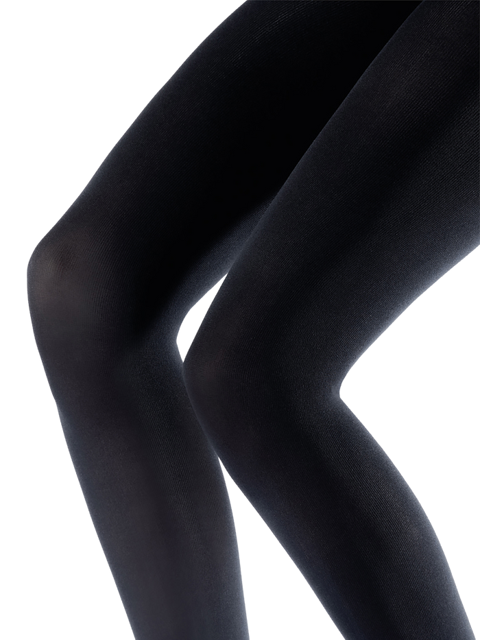 Black tights on a patterned background