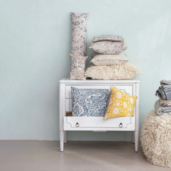 18" Blue Print Pillow - Madison's Niche