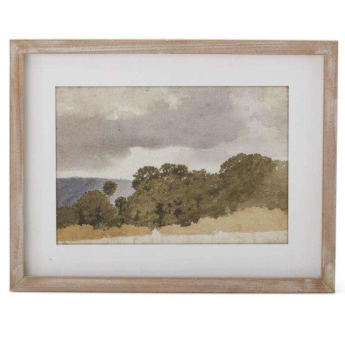 18" Light Fir Wood Framed Natures-cape Prints - Madison's Niche