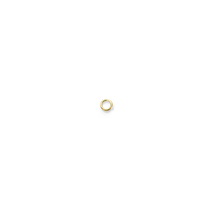 Permanent Jewelry, 2.0mm Jump Ring 14k Solid Yellow Gold
