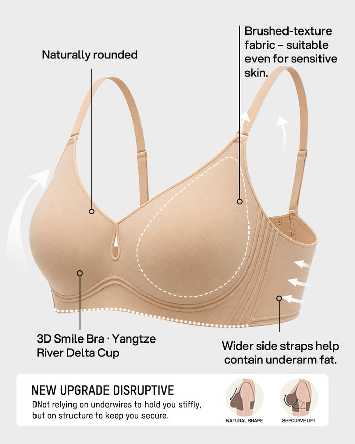 3/4-Cup Wireless Smoothing Support Bra