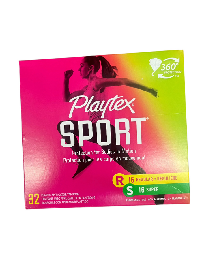 Playtex Sport Regular and Super Tampons 32 count