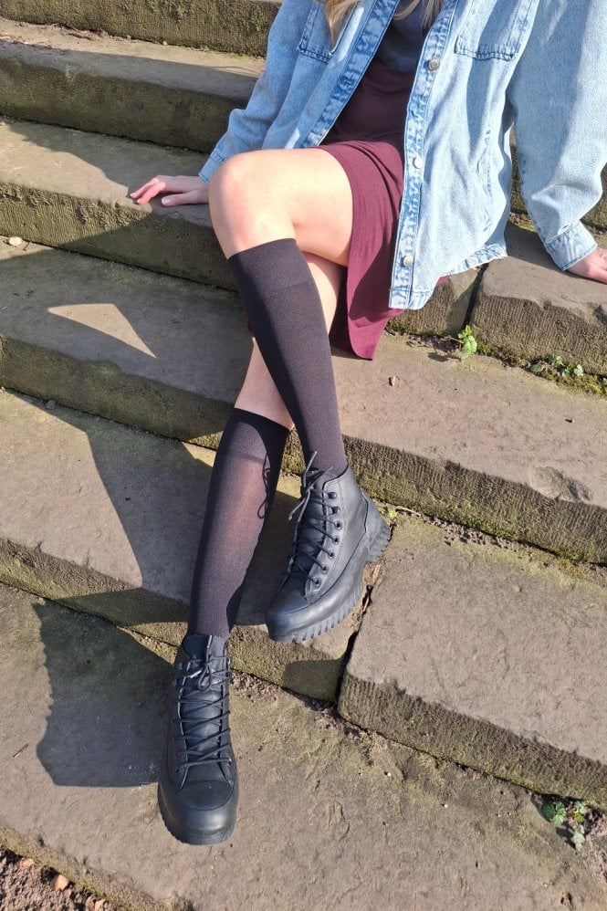 Pretty Polly 60 denier 3D opaque knee highs EVA8