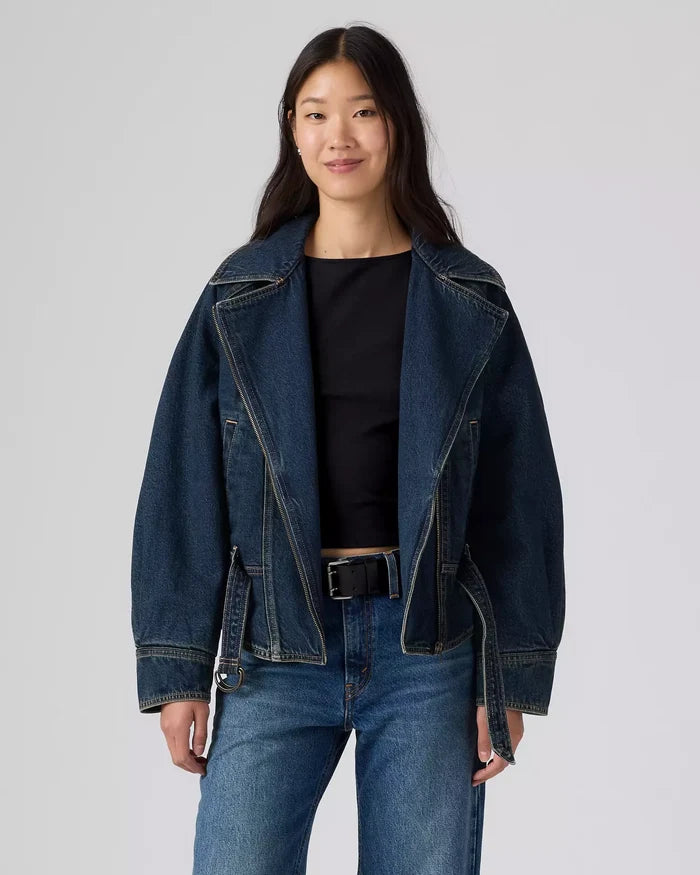80's Bomber Jacket - Bellissima Medium Wash