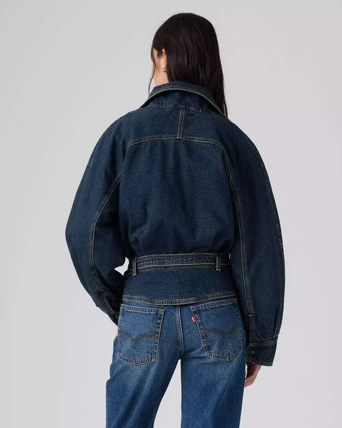 80's Bomber Jacket - Bellissima Medium Wash