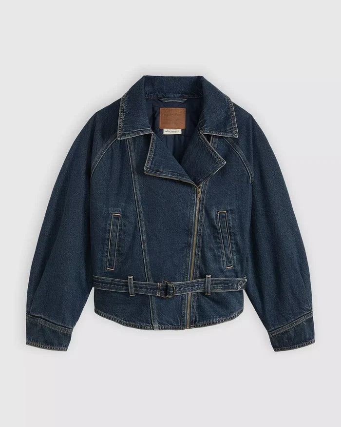 80's Bomber Jacket - Bellissima Medium Wash