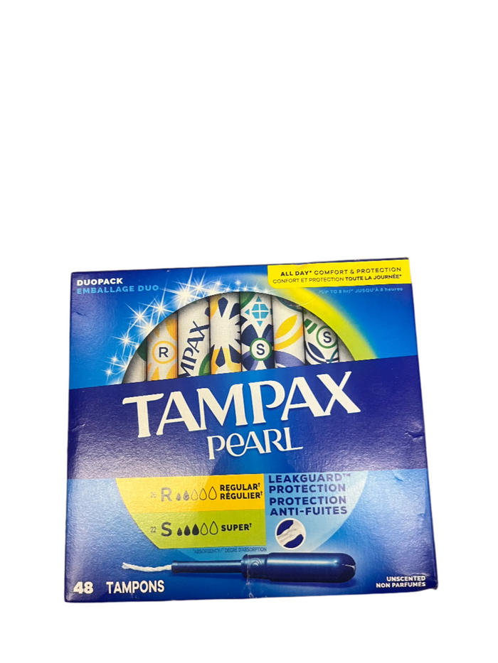 Tampax Pearl Tampons Regular and Super 34 count