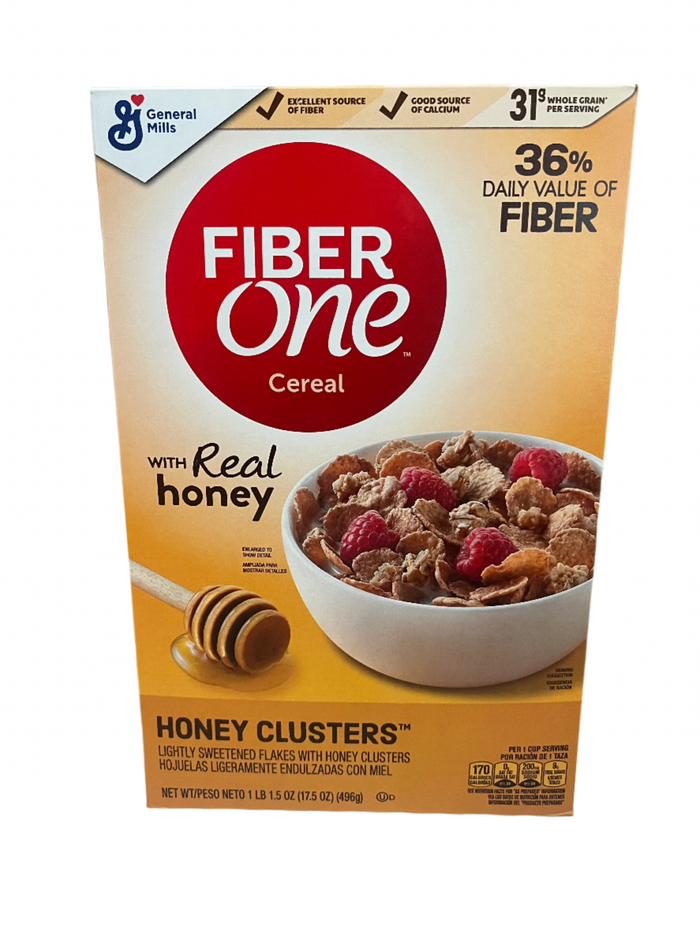 General Mills Fiber One Honey Clusters Cereal 17 oz