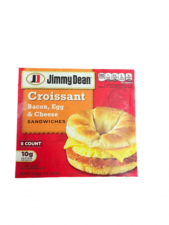 Jimmy Dean Croissant Sandwiches: Bacon, Egg, & Cheese 8ct