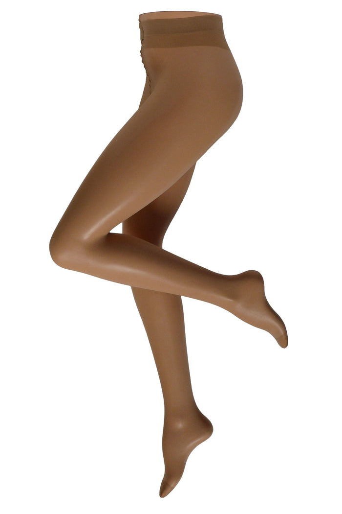 Cette brown  tights on a white background