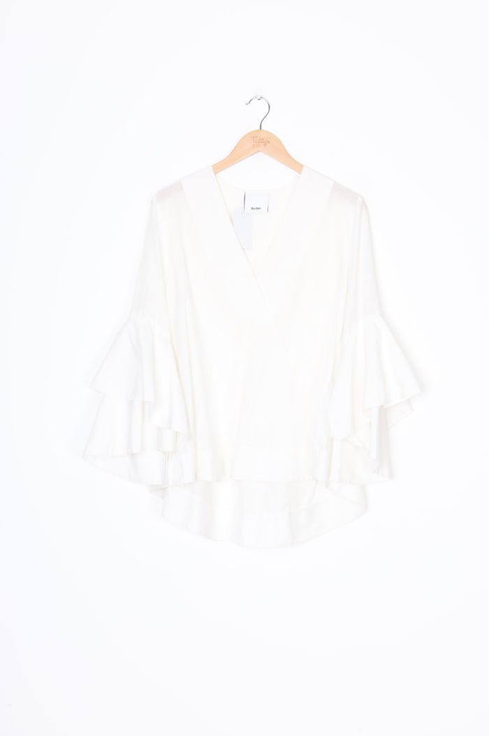 Acler Womens White Blouse Size 6