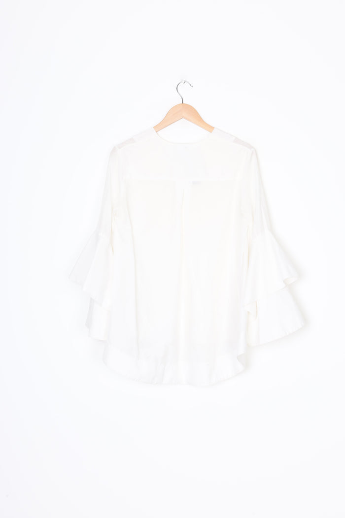 Acler Womens White Blouse Size 6