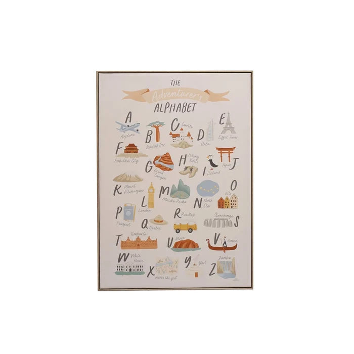 Adventurer's Alphabet Canvas - Madison's Niche