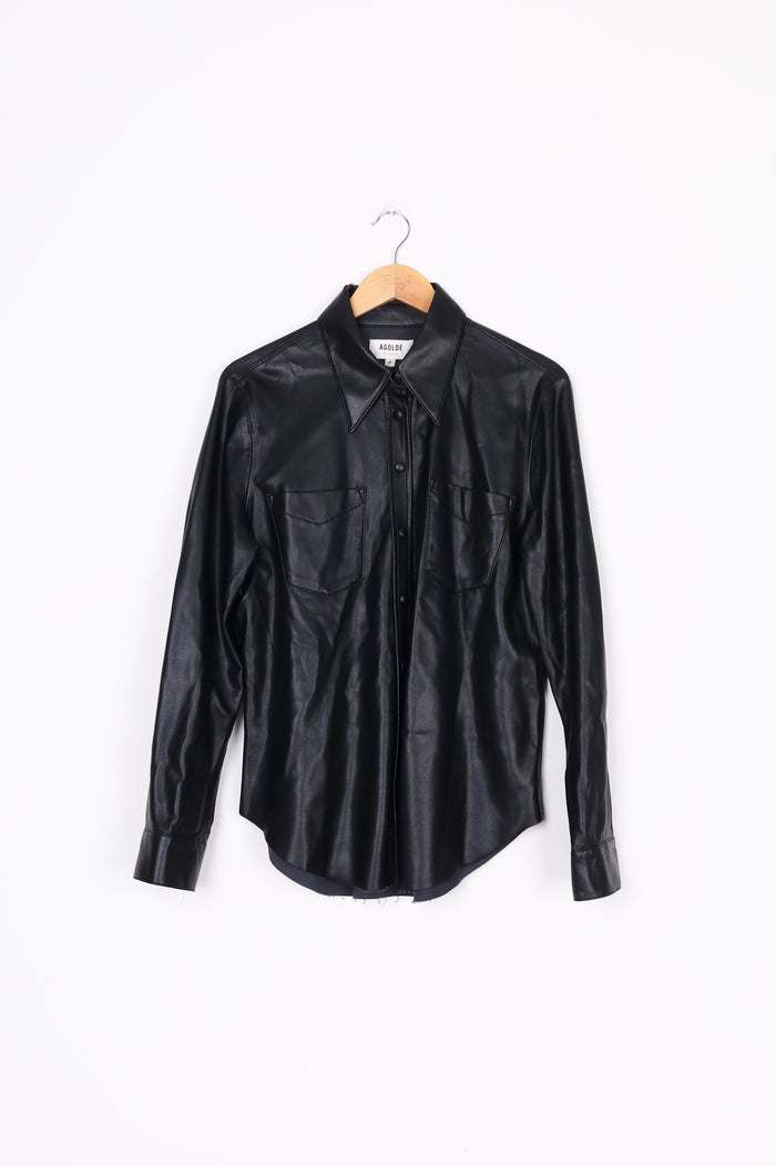 AGOLDE Mens Black Shirt Size M
