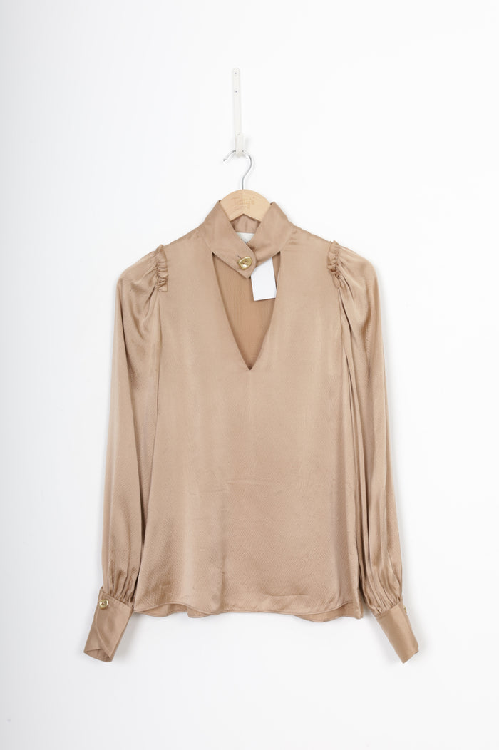 Aje. Womens Brown Blouse Size 6