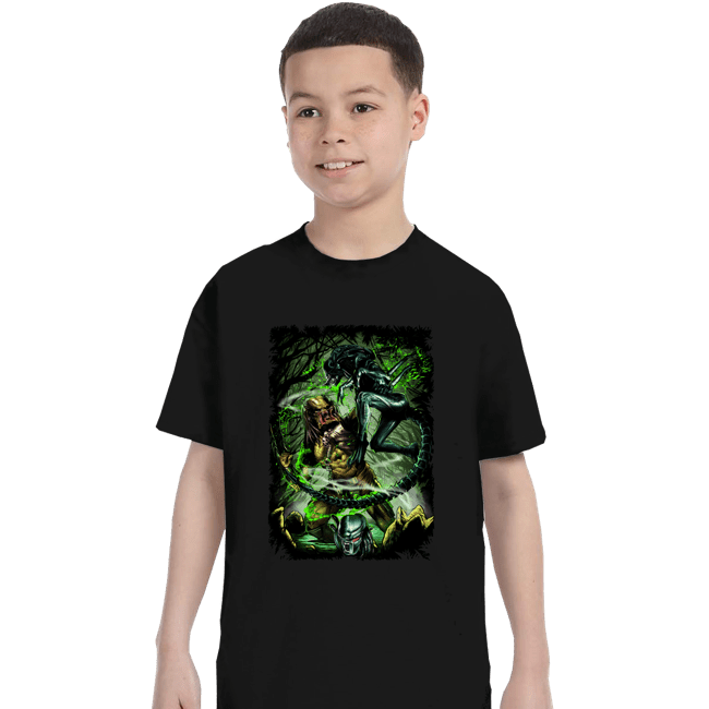 Secret_Shirts T-Shirts, Youth / XS / Black Alien Predator