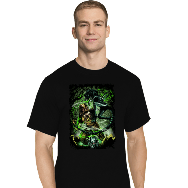 Secret_Shirts T-Shirts, Tall / Large / Black Alien Predator