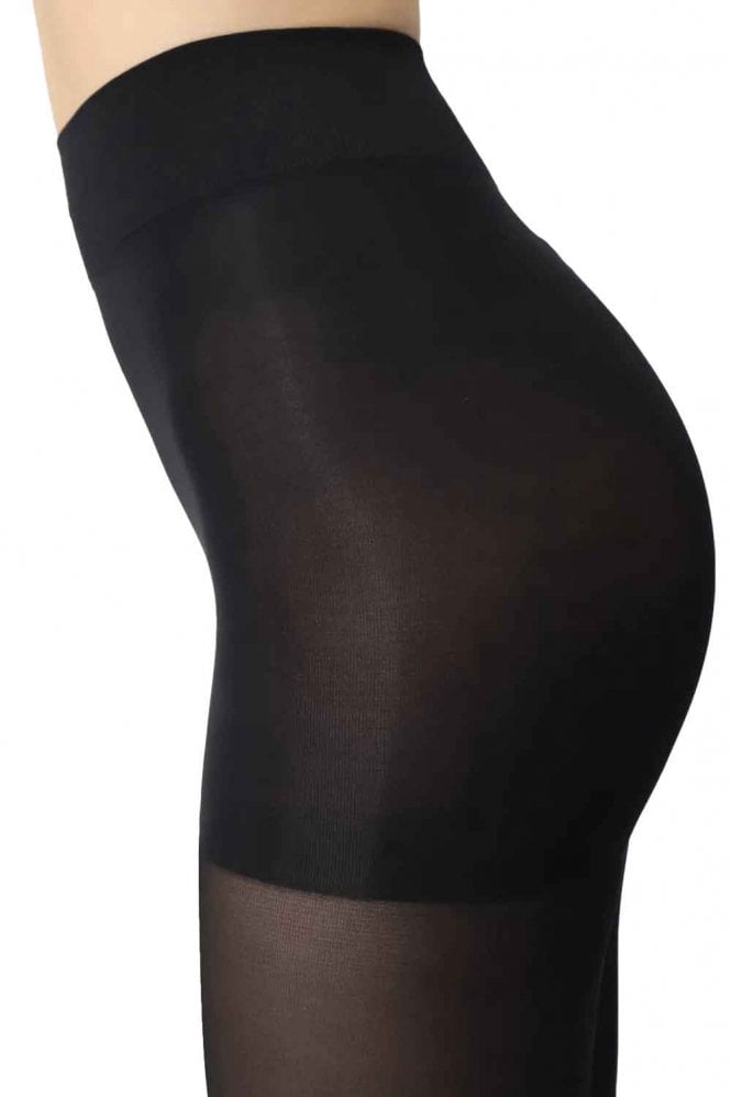 All colours 50 Oriblu so slim fit black  tights on a white background