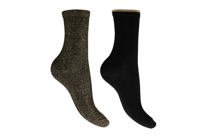 All over black sparkle socks by Charnos