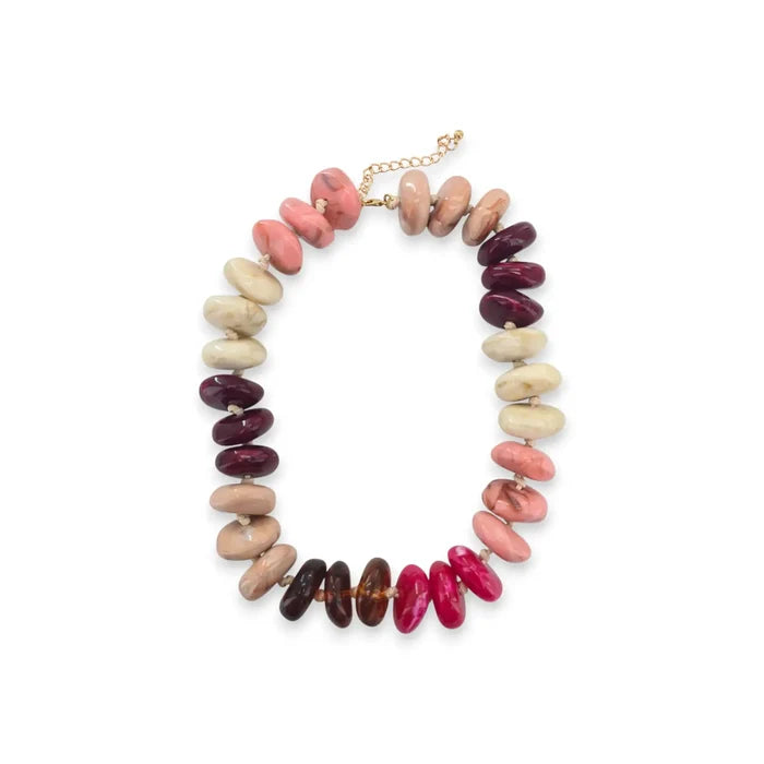 Amber Multicolor Beaded Necklace
