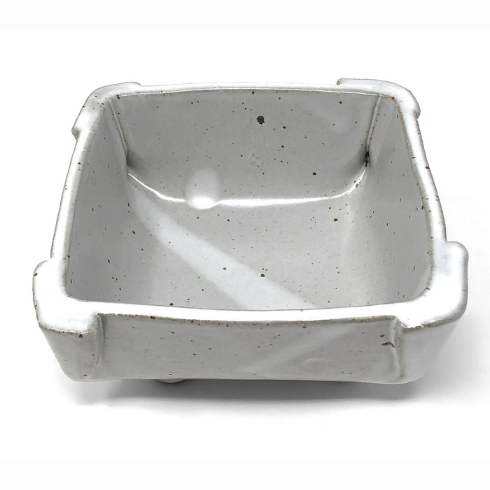 Anthony Stoneware 5-inch Square Footed Dish