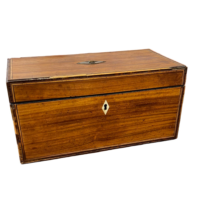 Antique Box with Silver & Bone Accent.
