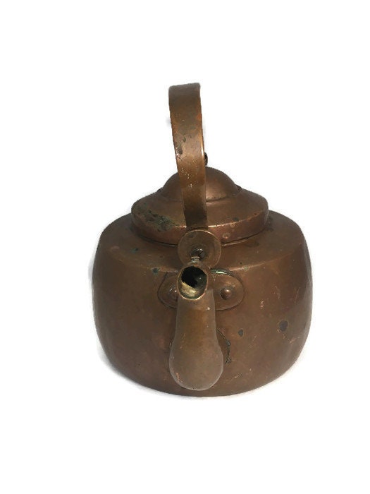 Antique Hand Wrought Copper Tea Kettle at Duckwells