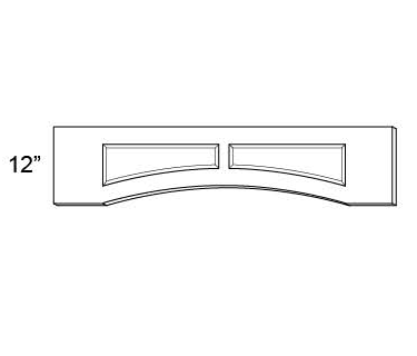 ARCHED VALANCE  Galaxy Frost - Fabuwood Galaxy Frost