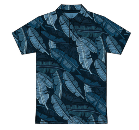 "Banana Patch Night  Blues"  - OGA Youth Polo - Multi Blues