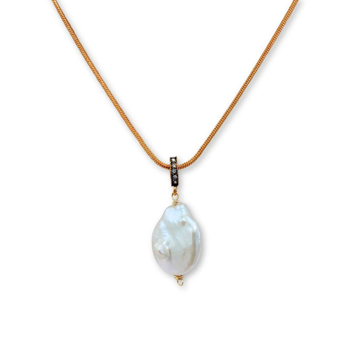 Baroque Pearl Statement Necklace