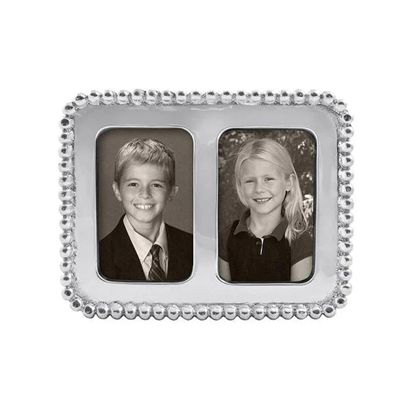 Beaded 2" x 3" Double Frame - Madison's Niche