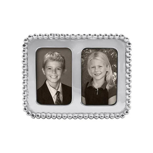 Beaded 2" x 3" Double Frame - Madison's Niche